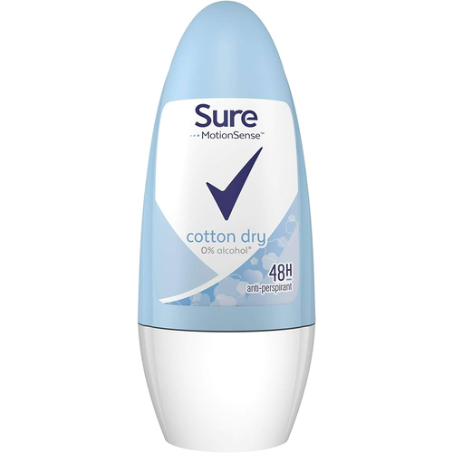 Sure Women Cotton Dry Anti Perspirant Deodorant Roll On 50ml | Daily Supplies