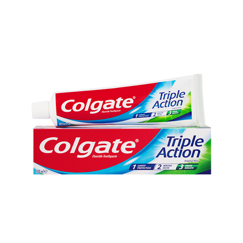 Colgate Triple Action Original Mint Toothpaste 100ML | Daily Supplies