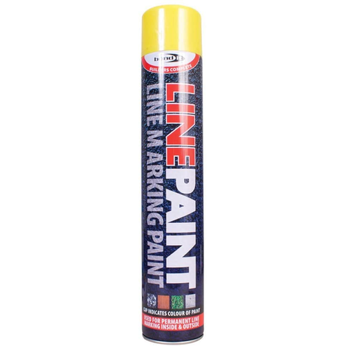 Bond It Line Paint Marking Spray Yellow For Indoor & Outdoor Use 750ml | Daily Supplies