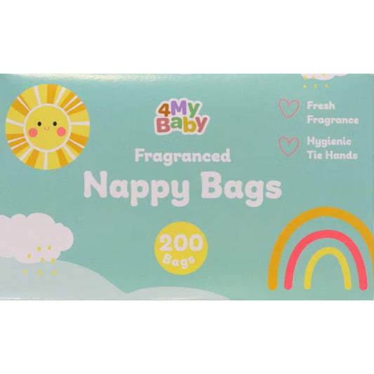 4MyBaby Fragranced Nappy Bags 200 Pack | Daily Supplies