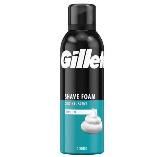 Gillette Shaving Foam Original Scent Sensitive Skin 200ml | Daily Supplies
