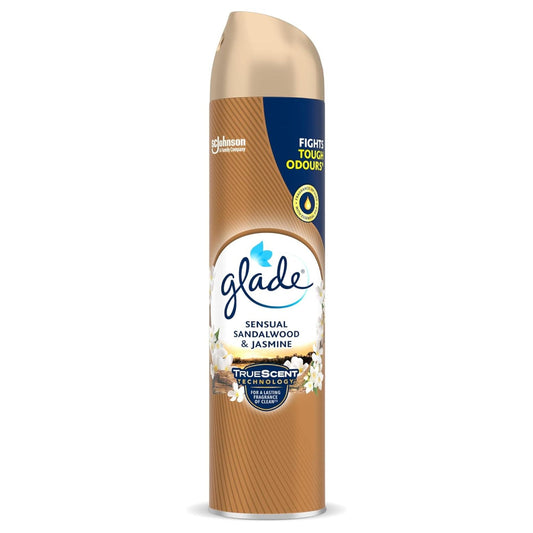 Glade Aerosol Sandalwood & Jasmine Air Freshener 300ml | Daily Supplies