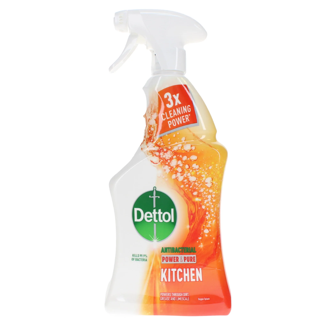 Dettol Power & Pure Powerful Kitchen Disinfectant Spray 750ml | Daily Supplies