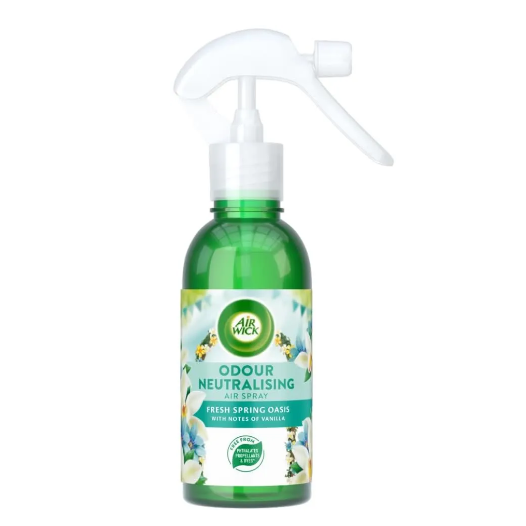 Air Wick Odour Neutralising Spray Fresh Spring Oasis Long-Lasting Freshness 236ml | Daily Supplies