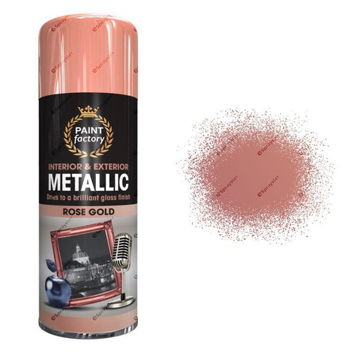 Paint Factory Metallic Rose Gold Spray Paint 400ml | Daily Supplies
