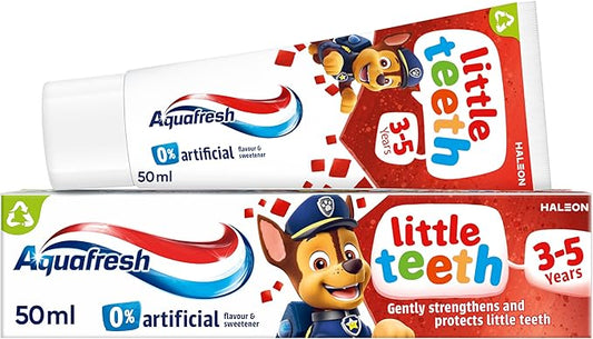 Aquafresh Little Teeth Toothpaste for Kids 3-5 Years 50ml | Daily Supplies