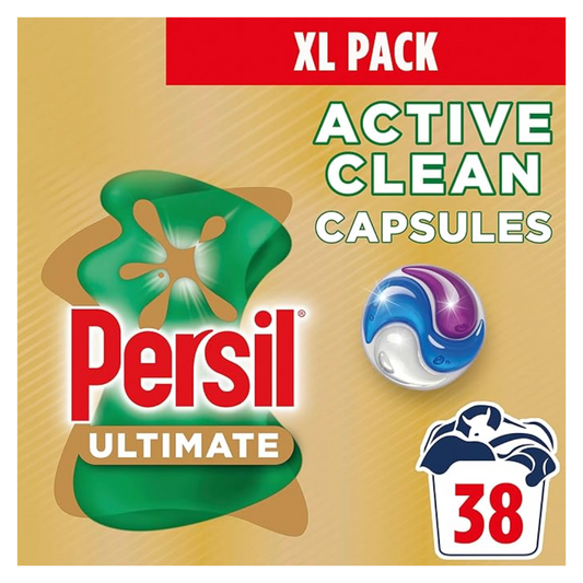 Persil Ultimate Capsules Active Clean Deep Cleaning Power 38 Wash | Daily Supplies