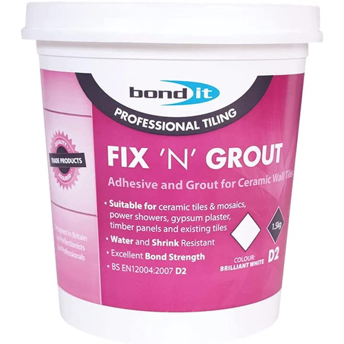 Bond It Professional Fix N Grout Adhesive For Ceramic Wall Tiles 1.5kg | Daily Supplies