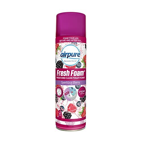 Airpure Fresh Foam Toilet Cleaner Sparkling Berry 500ml | Daily Supplies
