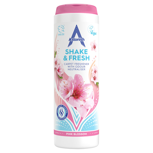 Astonish Shake & Fresh Carpet Freshener Pink Blossom 400g | Daily Supplies