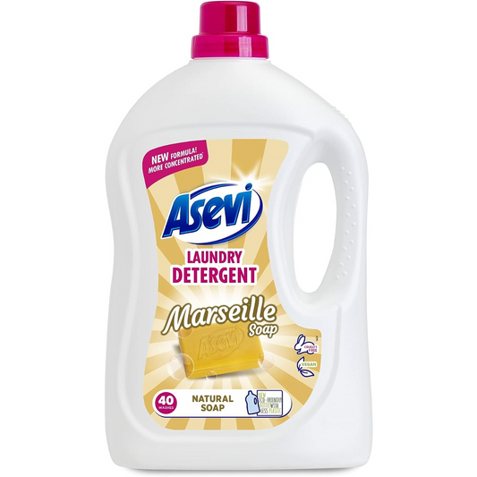 Asevi Laundry Detergent Marseille Soap 40 Washes 2.4L | Daily Supplies