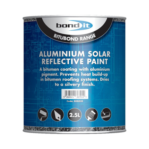 Bond-It Aluminium Solar Reflective Paint - 2.5 litre | Daily Supplies