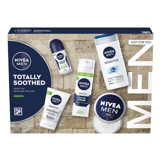 NIVEA Men Totally Soothed 5 Piece Skincare Gift Set | Daily Supplies