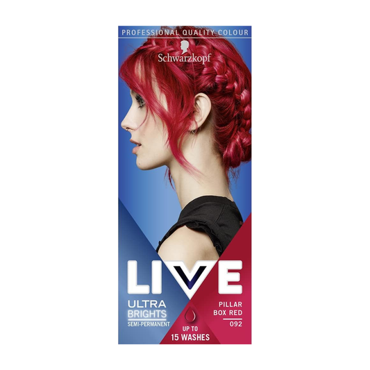 Schwarzkopf LIVE Ultra Brights Hair Dye Pillar Box Red 092 | Daily Supplies