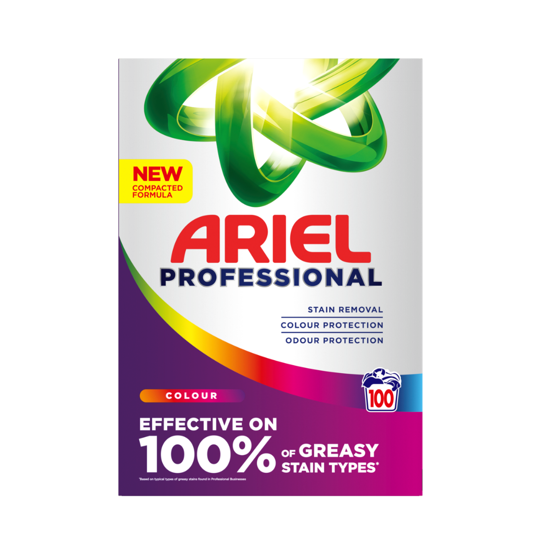 ARIEL Professional Powder - Colour Laundry Detergent 100W | Daily Supplies
