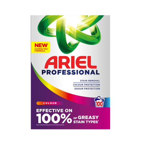 ARIEL Professional Powder - Colour Laundry Detergent 100W | Daily Supplies