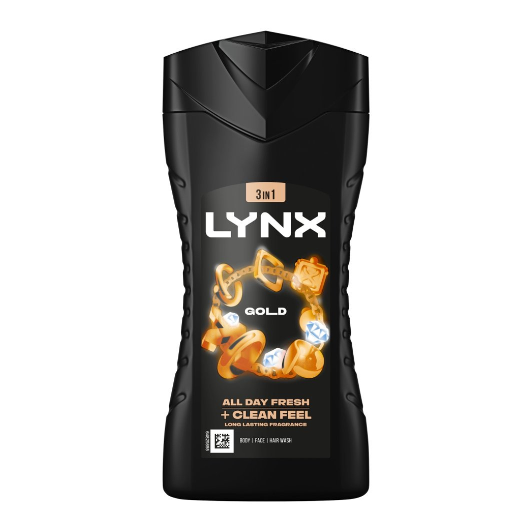 Lynx Gold Shower Gel Body Wash for Men 225ml | Daily Supplies