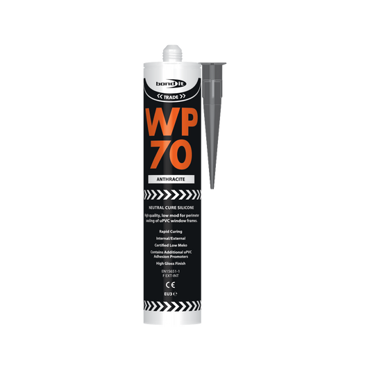 Bond It WP70 Anthracite Neutral Cure Silicone Sealant Rapid Curing 310 ml | Daily Supplies