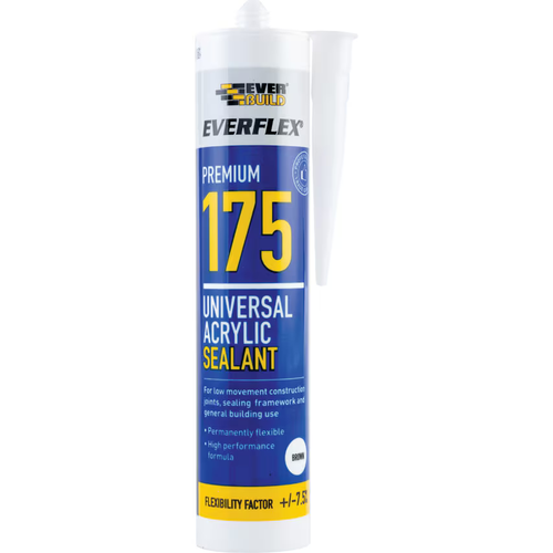 Everbuild 175 Universal Acrylic Sealant - Brown 300ml | Daily Supplies
