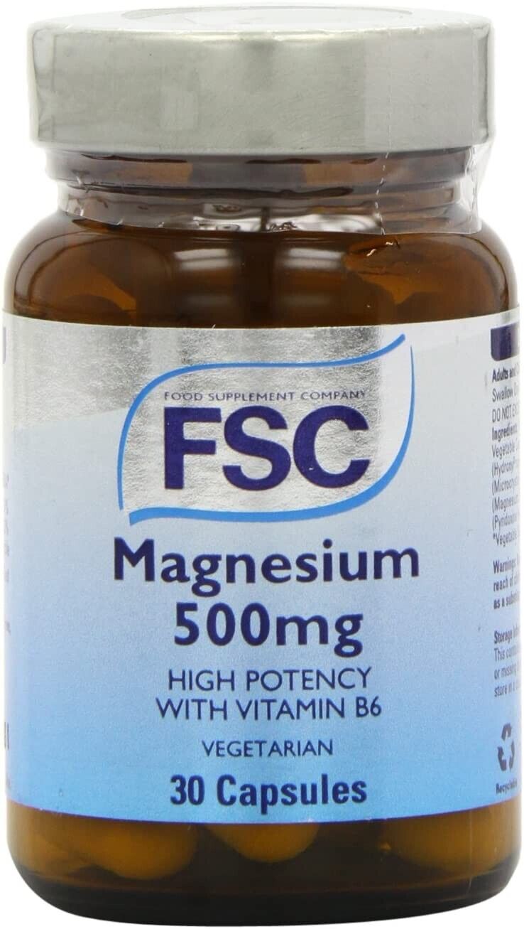 FSC 500mg Magnesium 30 Capsules | Daily Supplies
