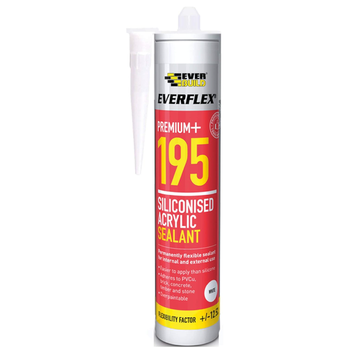 Everbuild Everflex 195 Siliconised Acrylic Sealant 300ml | Daily Supplies