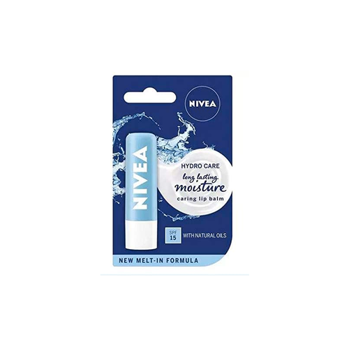 Nivea Hydro Care Long Lasting Moisturising Lip Balm SPF 15 4.8g | Daily Supplies
