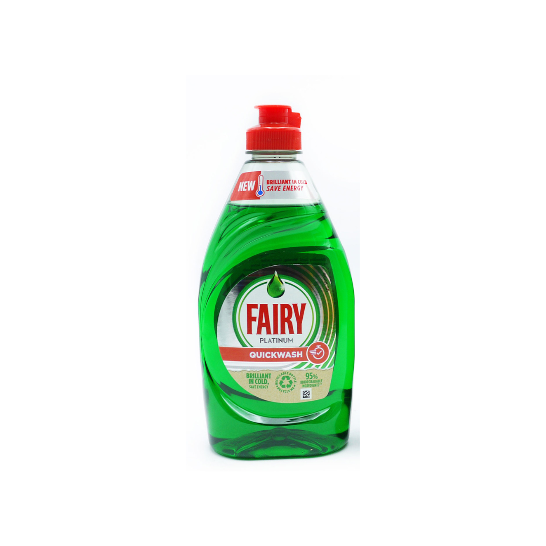 Fairy Platinum Quickwash Original Washing Up Liquid 383 ML | Daily Supplies