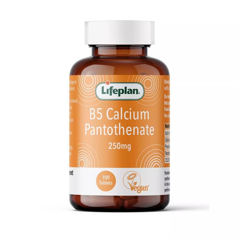 Lifeplan Vitamin B5 250mg 100 Tablets | Daily Supplies