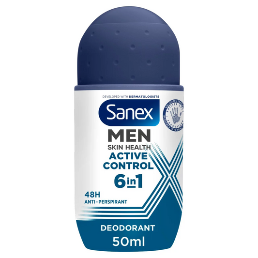 Sanex Men Active Control Antiperspirant Deodorant Roll On 50 ML | Daily Supplies