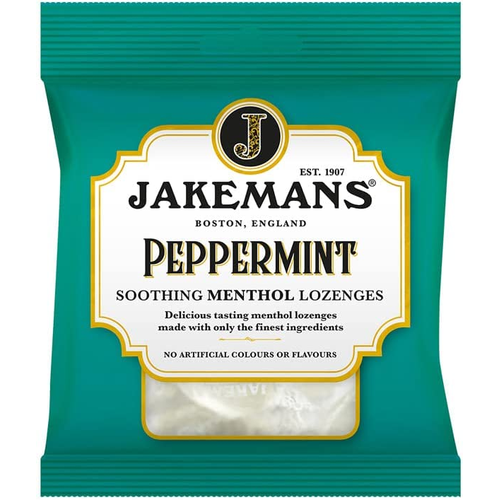 Jakemans Throat and Chest Menthol Sweets Peppermint 73g | Daily Supplies