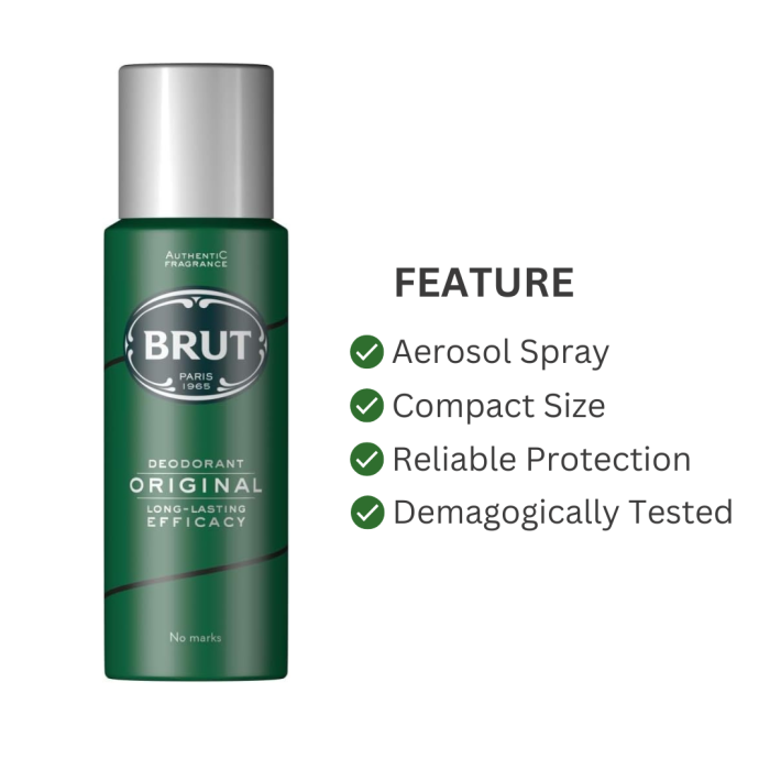 Brut Original Deodorant Body Spray for Men 200ml