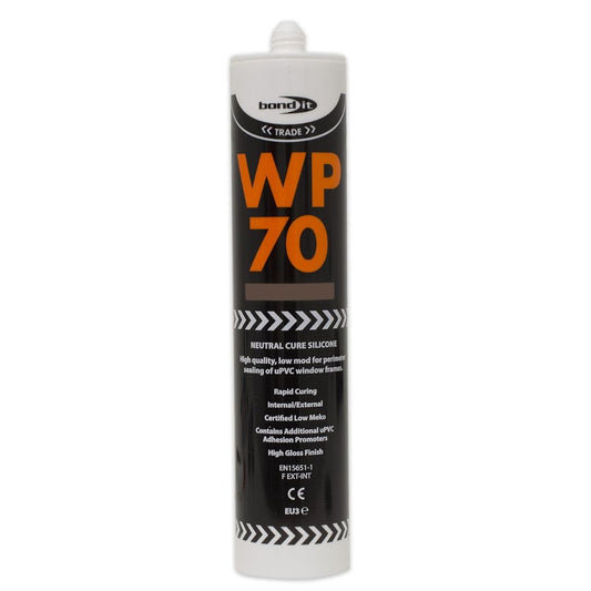 Bond It WP70 Brown Low Modulus Neutral Cure Silicone Sealant Durable Sealing 300ml | Daily Supplies