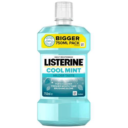 Listerine Mouthwash Cool Mint 750ml | Daily Supplies