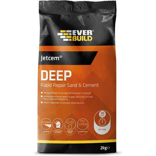 Everbuild Jetcem Rapid Repair Sand and Cement 2 kg | Daily Supplies