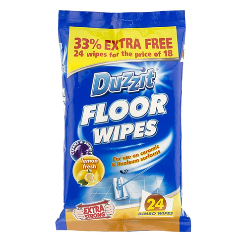 Duzzit Quick Cleaning Floor Wipes 24 Wipes | Daily Supplies