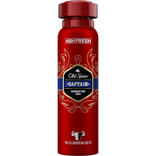 Old Spice Captain Deodorant Body Spray for Men 48H Fresh 150ml | Daily Supplies