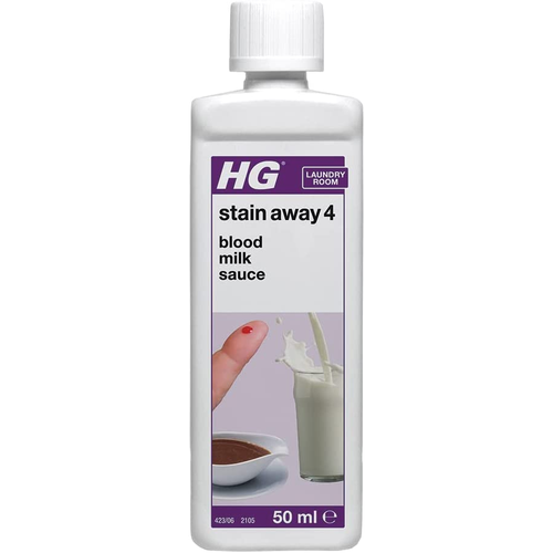 HG Stain Away 4, Removes Blood, Milk & Sauce Stains, 50ml | Daily Supplies