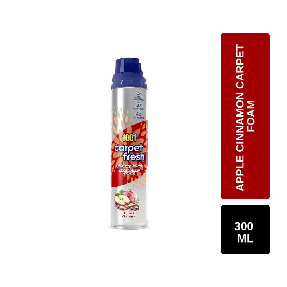 1001 Carpet Fresh Apple & Cinnamon Carpet Foam Freshener 300ml