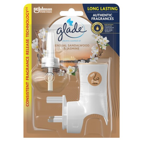 Glade Electric Scented Oil Holder & Refill Sandalwood & Jasmine 20ml | Daily Supplies
