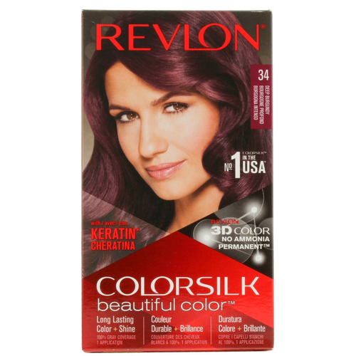 Revlon Colorsilk Beautiful Hair Color Deep Burgundy 34 | Daily Supplies