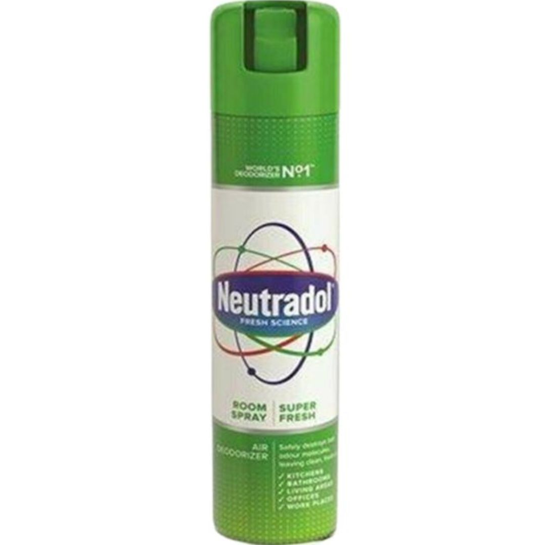 Neutradol Odour Destroyer Air Freshener Spray Super Fresh 300ml | Daily Supplies