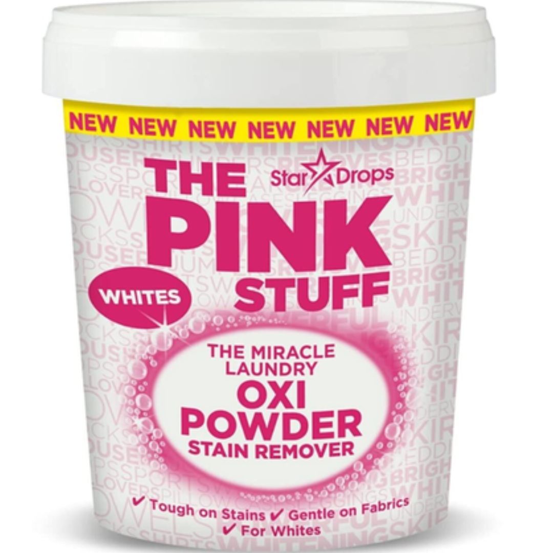 Stardrops The Pink Stuff Miracle Laundry Oxi Powder Stain Remover Whites 1kg | Daily Supplies