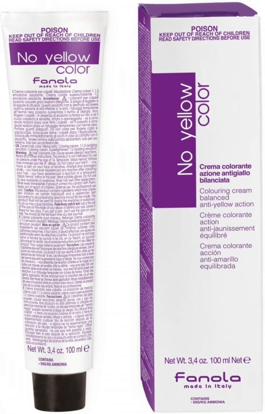 Fanola No Yellow Colour 9 ICE Very Light Blonde 100ml | Daily Supplies