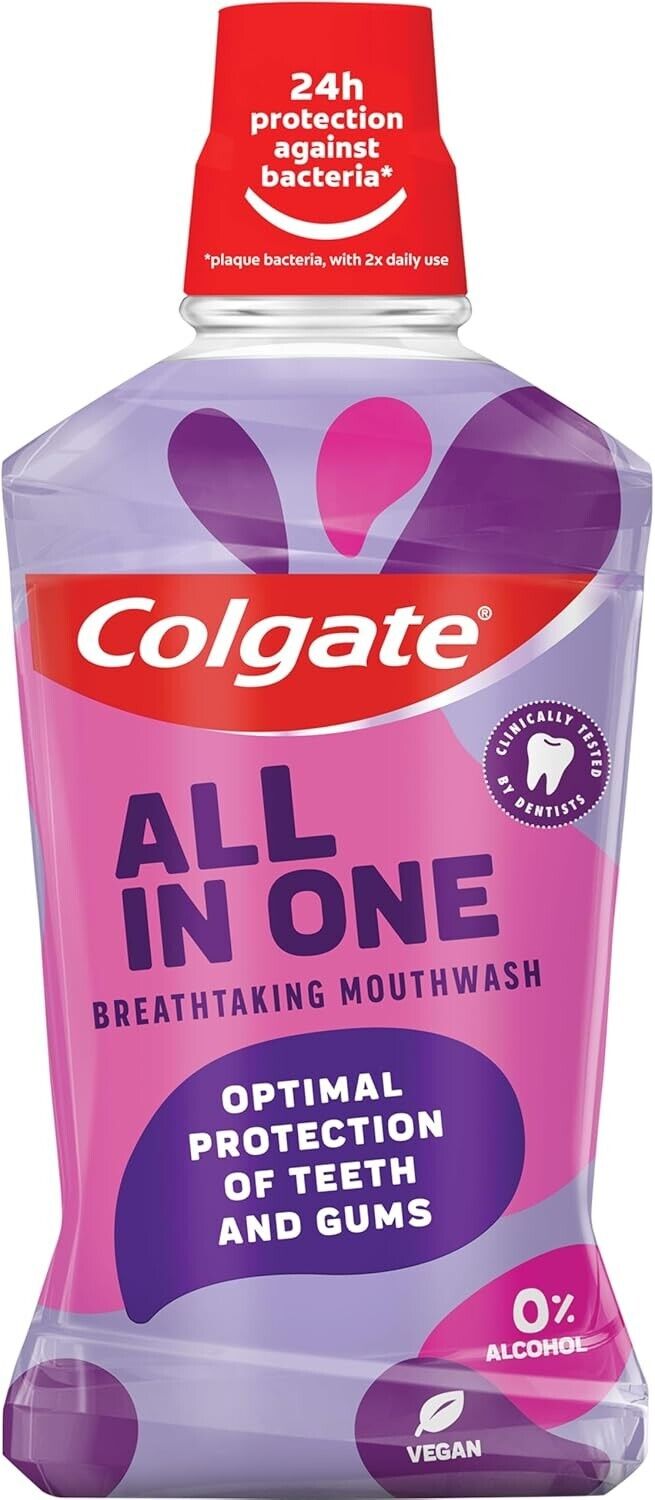 Colgate Mouthwash Breathtaking All-In-One 500ml | Daily Supplies