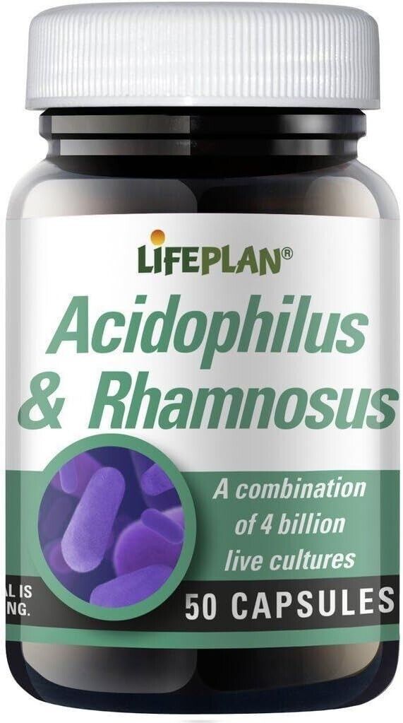 Lifeplan Acidophilus and Rhamnosus Vegicap 50 Capsules | Daily Supplies