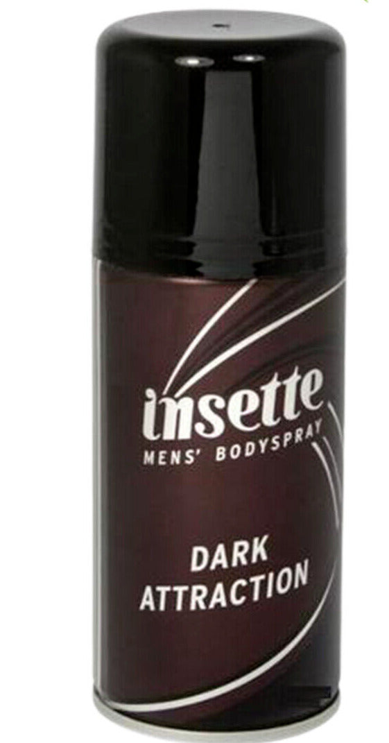 Insette Dark Attraction Men's Deodorant Body Spray 150ml | Daily Supplies
