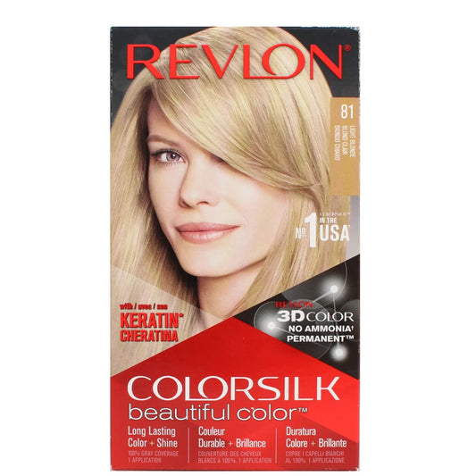 Revlon Colorsilk Hair Dye Permanent Light Blonde 81 | Daily Supplies