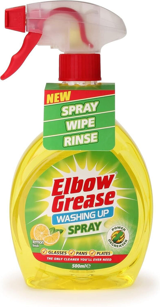 Elbow Grease Lemon Washing Up Liquid Spray 500ml | Daily Supplies