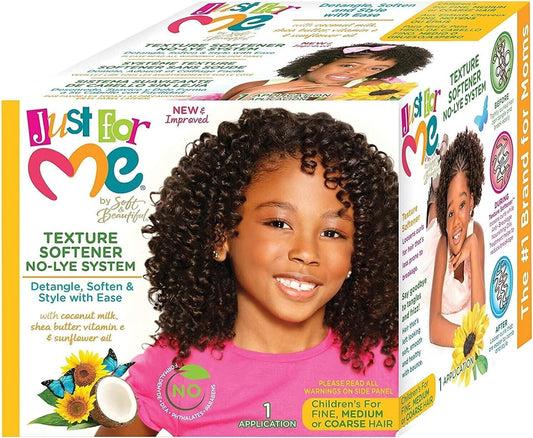Just For Me Texture Softener No-Lye System Kit | Daily Supplies