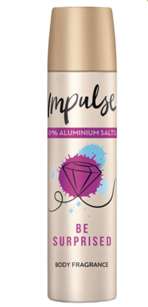 Impulse Be Surprised Body Fragrance Spray 0% Aluminium Salts 75ml | Daily Supplies